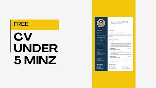 Create a Completely Free CV  Under  5 minutes  screenshot 2