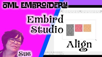 EMBIRD STUDIO embroidery software:How to align in embird (tutorials)