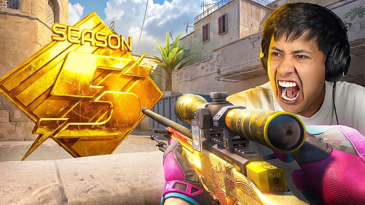 MINHA 1° PARTIDA na 5° TEMPORADA do PREMIER no CS 2! (road to level 30k)