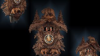 Hönes Cuckoo Clock Bears in The Forest HO 86709/5Tko Hönes Cuckoo Clock Bears in The Forest HO 86709/5Tko