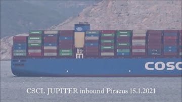 CSCL JUPITER inbound Piraeus