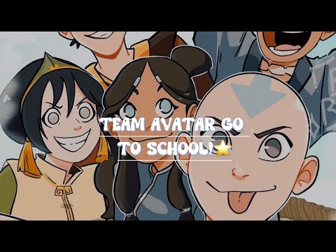 Team avatar go to school! ⭐️ (texting story)