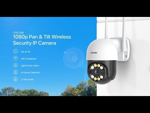 Pan Tilt Zoom WiFi Outdoor Camera Installation Guide(Works with Alexa)-ZOSI IP Security Camera