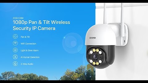 Pan Tilt Zoom WiFi Outdoor Camera Installation Guide(Works with Alexa)-ZOSI IP Security Camera