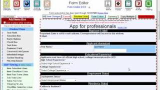 Web Form Builder - Adding new items, horizontally (creating new columns)