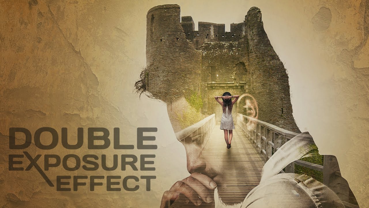 Double Exposure Effect Photoshop Tutorial (Man Thinking) - YouTube