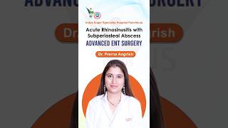Acute Rhinosinusitis with Subperiosteal Abscess | Advanced ENT Surgery by Dr. Prerna Angrish