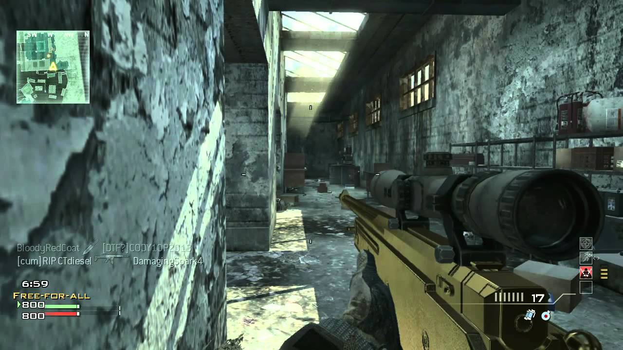 OpTic NaDeSHoT: MW3 Sniper FFA No Killstreaks Gameplay