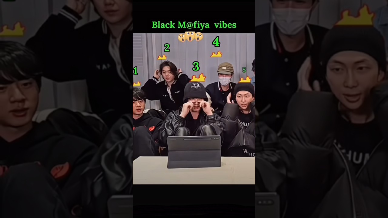 tea and jimin is colourful dress but black mafiya vibes hit different