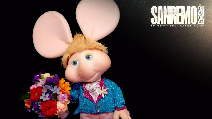 Sanremo 2025 - Topo Gigio canta "Brividi"
