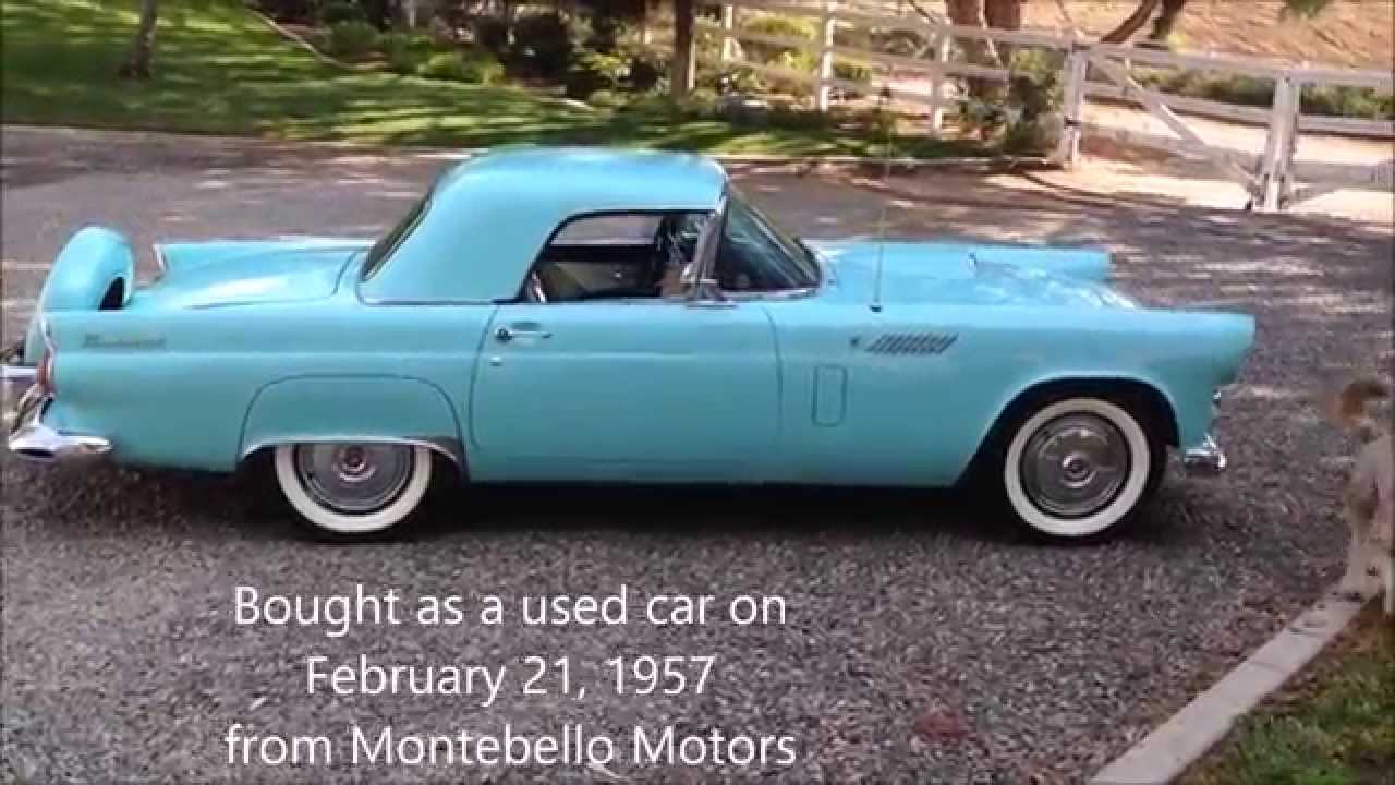 1956 Ford Thunderbird, T-Bird, CA Black Plate, One Owner, Restored