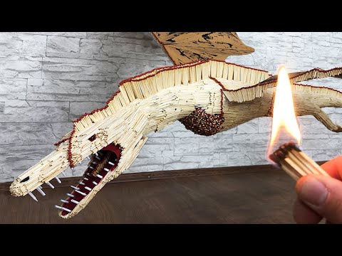 Match Chain Reaction Dragon from matches! Amazing Fire Domino