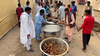 Pakistan's Largest and Traditional Desert Wedding Food Preparation | Mutton Steam in the Desert