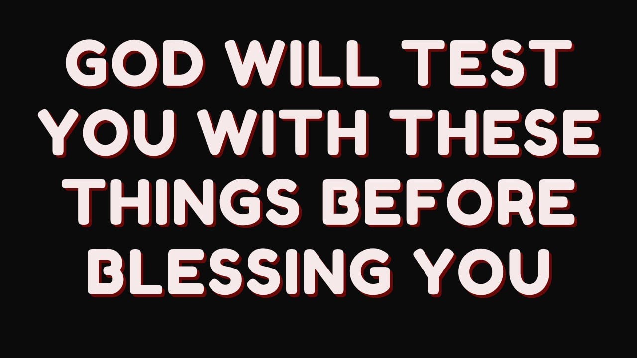 THIS IS URGENT Before You Can Be Blessed, God Will Give You These 3 ...