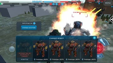 New meta bot on new map (war robot test server)