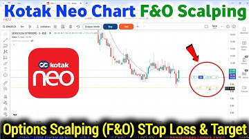 Kotak neo Chart Option Scalping New Update ✅ | Kotak neo F&O Trading SL & Target Live Demo on Chart