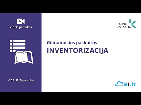 Video: Kaip Inventorizuoti įmonę