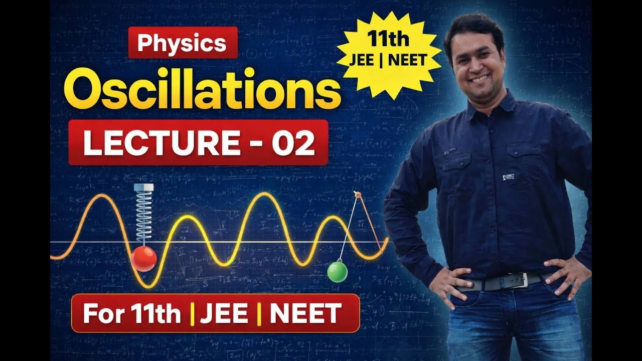 Oscillation Lecture-02 / physics /SHM / 11th/JEE/ NEET /by sumit sir 