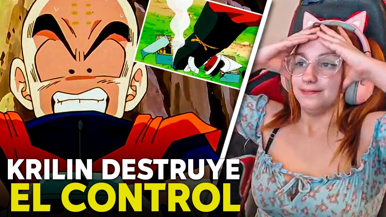 KRILLIN DESTRUYE EL CONTROL DE ANDROIDE 18  REACCION | DRAGON BALL Z POR PRIMERA VEZ