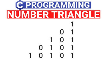 Triangle of Binary Numbers in C | C Program to Print Triangle Pattern Using Numbers | C Programs