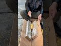 This is a corn that is being crushed to be separated from its stalk