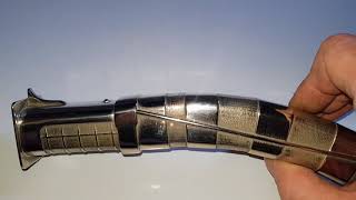 Video 2 with close ups of latest Vented Fury custom lightsaber with neopixel asajj Ventress build.