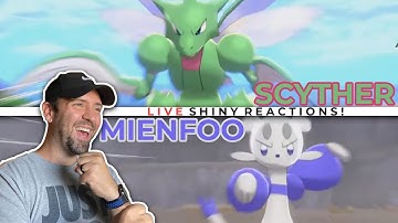 SHINY SCYTHER THEN A MIENFOO IN 4 ENCOUNTERS?! Live Reaction // Pokemon Shield