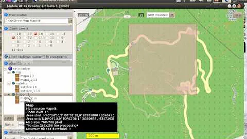 Crear atlas con Mobile Atlas Creator