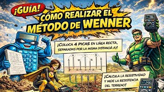 Medida de resistividad de terreno, metodo de Wenner