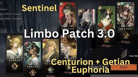 Centurion + Getian and Sentinel in Limbo Patch 3.0 - Reverse 1999