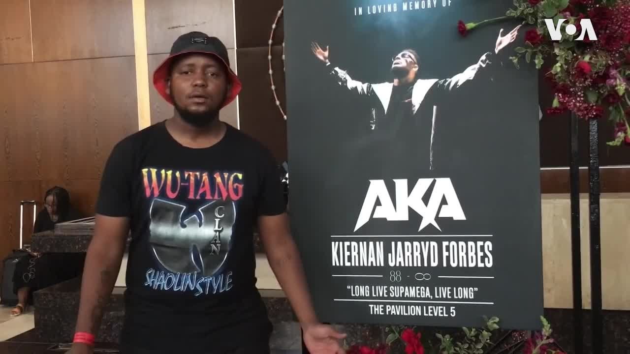 Fans of Rapper AKA Pay Their Respects - YouTube