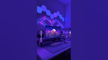 🎨 NANOLEAF Shapes & Lines #pc #pcbuild #pcsetup #pcgaming #nanoleaf #nanoleafshapes #nanoleaflines