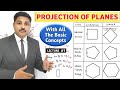 PROJECTION OF PLANES IN HINDI WITH ALL BASIC CONCEPTS (LECTURE-1)