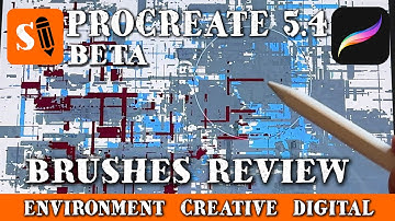 Procreate 5.4 Beta Brushes Review - Environment, Creative, Digital