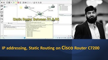 IP addressing, Static Routing on Cisco Router C7200 GNS3 | Tutorial in Urdu