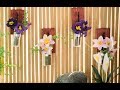 Diy miniature wall planter tutorial for doll dollhouse diorama