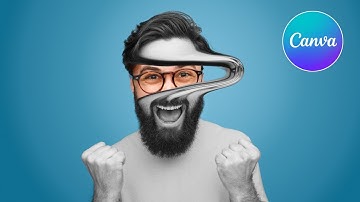 Canva Liquify Effect Tutorial - How to Use the Warp Brush App! 🌊