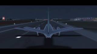 Airplane Landing Final Approach SAAB 340