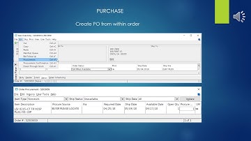 SOE BASIC BACKORDER WITH PO CREATE
