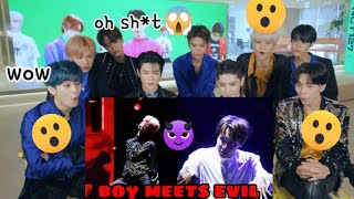 NCT reaction to BTS Jimin & Jhope 'boy meets evil' performance [Fanmade]