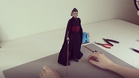 Talking Kitbashes with a 1/6 scale Custom Dark Side Leia Action Figure
