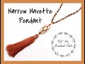 Narrow Navette Pendant