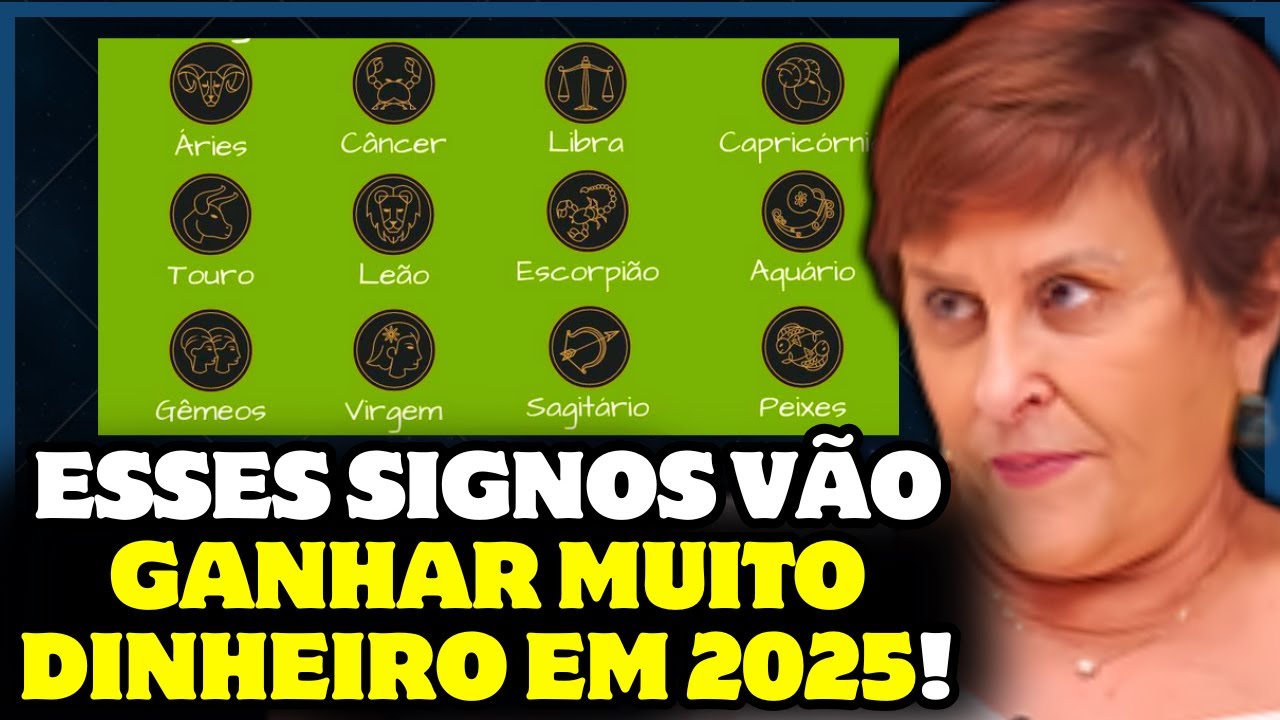 OS SIGNOS QUE VÃO SE DAR MUITO BEM EM 2025🤑😱 - Márcia Sensitiva | Astro ...