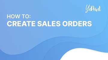 Creating A Sales Order In YoPrint
