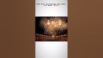 💜ᗷTS⟭⟬💜 10th anniversary fireworks live show at Han river #shorts #bts #btsfesta #btsfesta2023