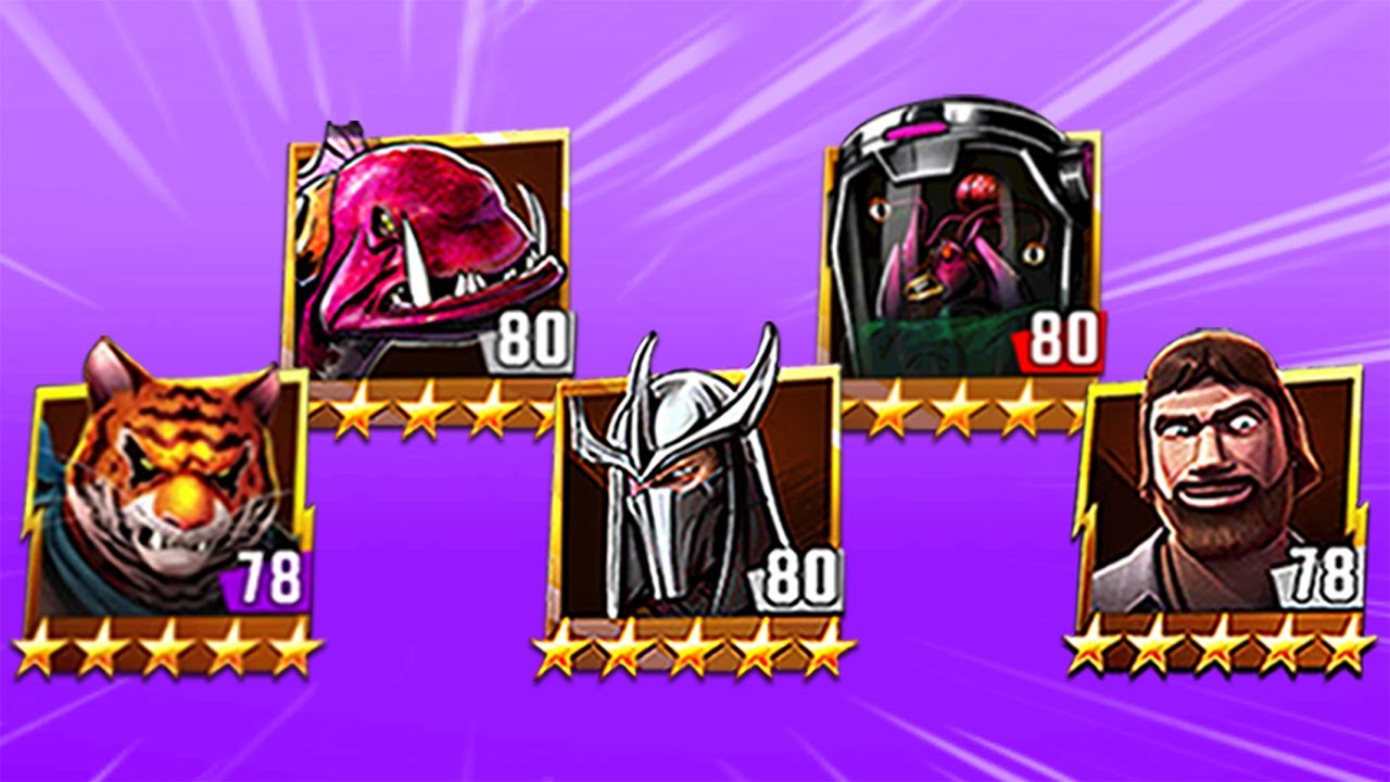 TMNT Legends Shredder, Fishface, Tiger Claw, Mutagen, Chris Bradford