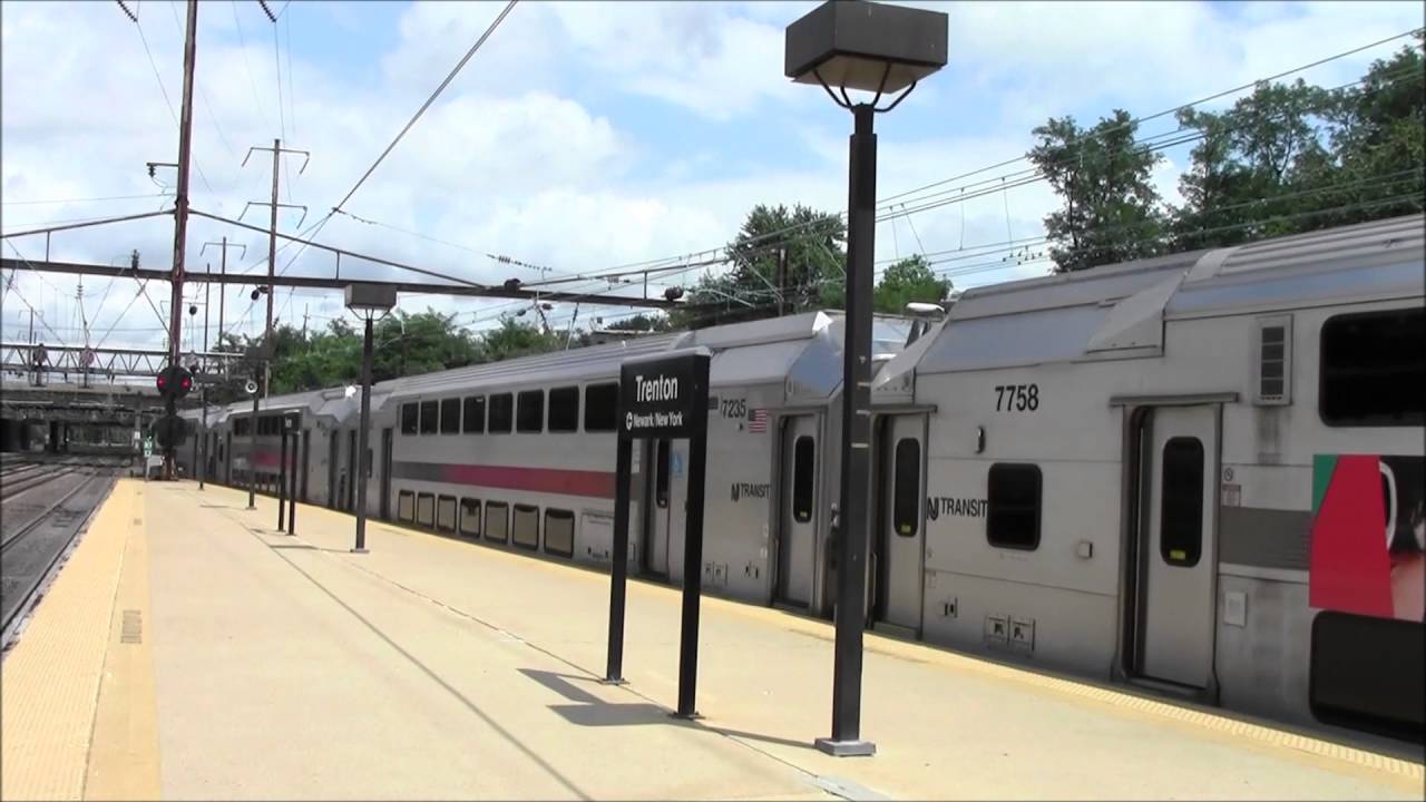 Trains at Trenton, NJ station July 2016 YouTube