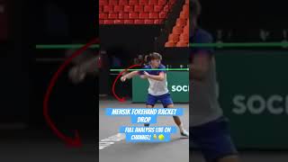 Mensik racket drop - full video on the channel! 🎾👇
