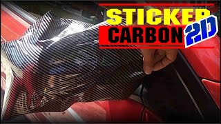 tutorial pasang sticker carbon 2D SPION BRIO