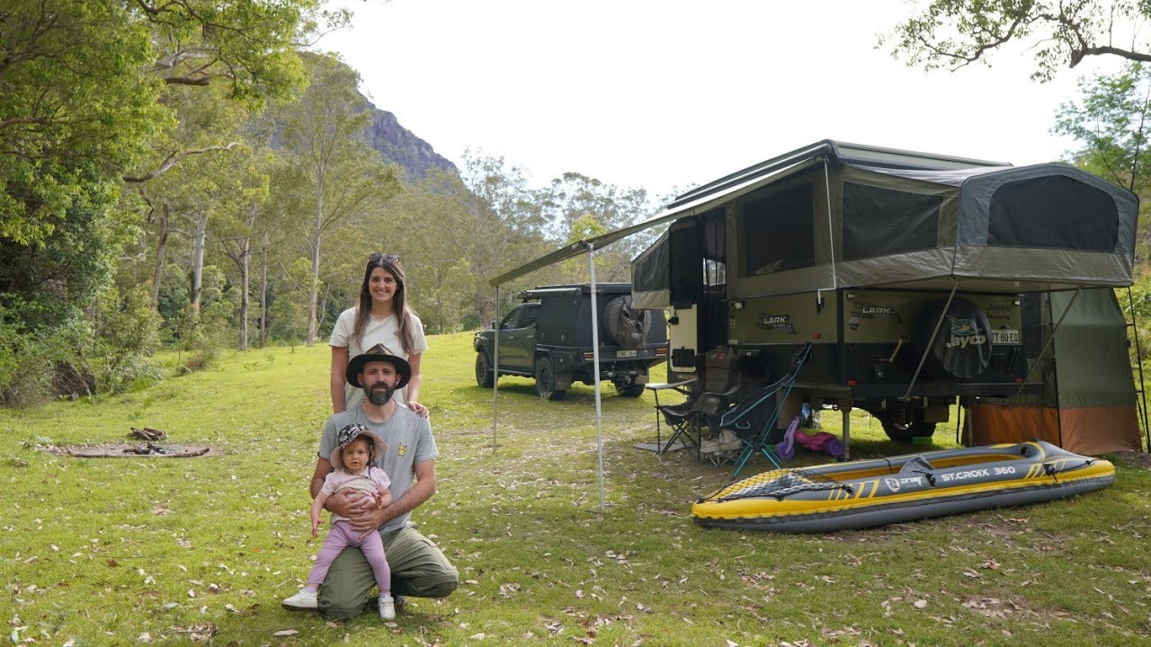 Summer Storm - Camper Trailer Camping by the river - Yadboro NSW Australia